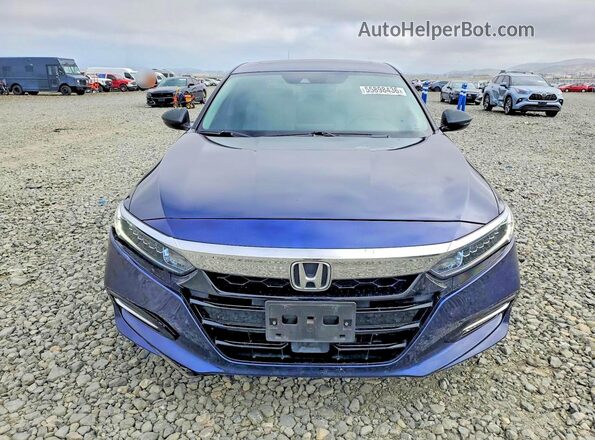 1HGCV3F55LA000451 2020 HONDA ACCORD Синий Вид спереди