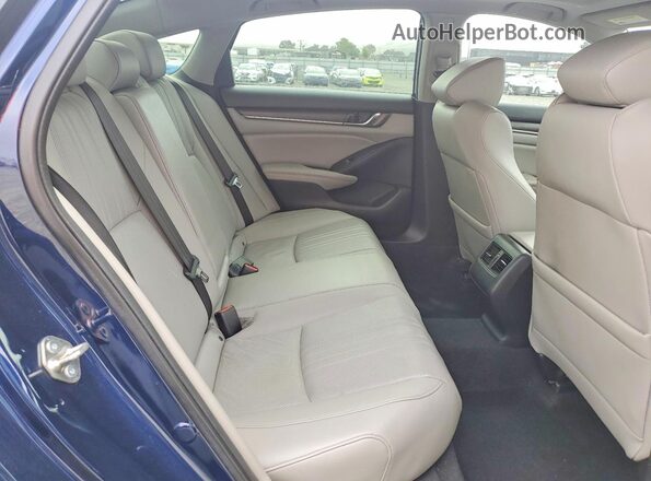 1HGCV3F55LA000451 2020 HONDA ACCORD Синий Вид задних сидений