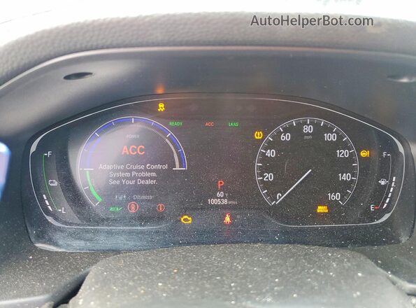 1HGCV3F55LA000451 2020 HONDA ACCORD Синий Вид щитка приборов
