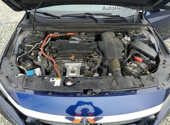 1HGCV3F55LA000451 2020 HONDA ACCORD Синий Вид задней части салона