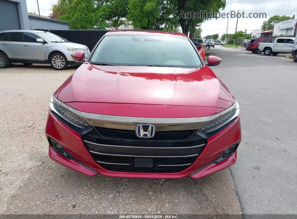 1HGCV3F55NA025580 2022 HONDA ACCORD Red Вид спереду