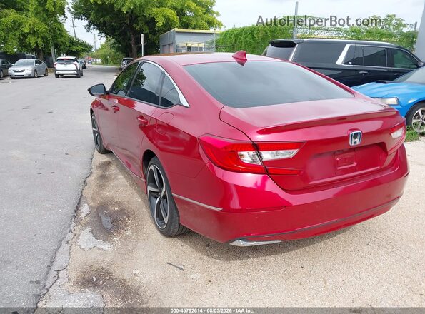 1HGCV3F55NA025580 2022 HONDA ACCORD Red Задня ліва чверть