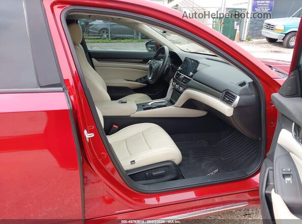 1HGCV3F55NA025580 2022 HONDA ACCORD Red Вид салону спереду