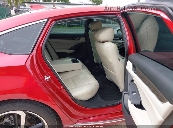 1HGCV3F55NA025580 2022 HONDA ACCORD Red Вид наклейки з VIN-кодом