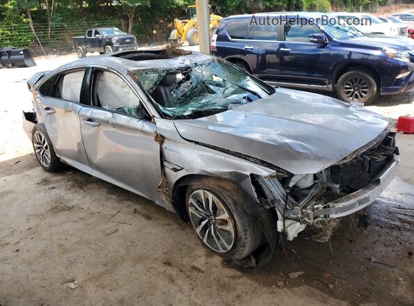1HGCV3F56JA009284 2018 HONDA ACCORD Серебряный Передняя правая четверть