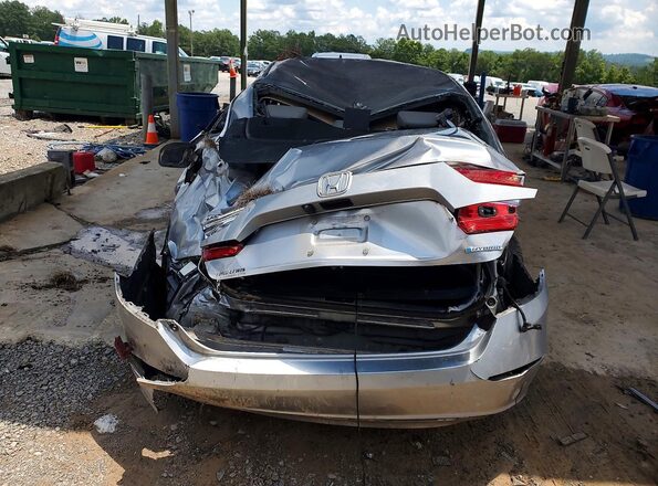 1HGCV3F56JA009284 2018 HONDA ACCORD Серебряный Вид сзади