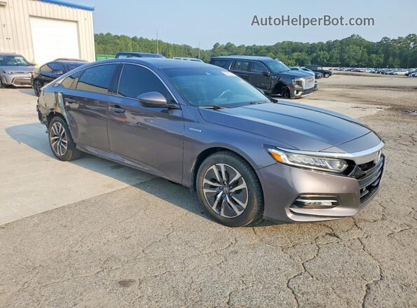 1HGCV3F56LA014858 2020 HONDA ACCORD Серый Передняя правая четверть