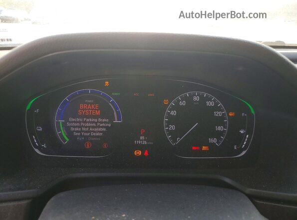 1HGCV3F56LA014858 2020 HONDA ACCORD Серый Вид щитка приборов