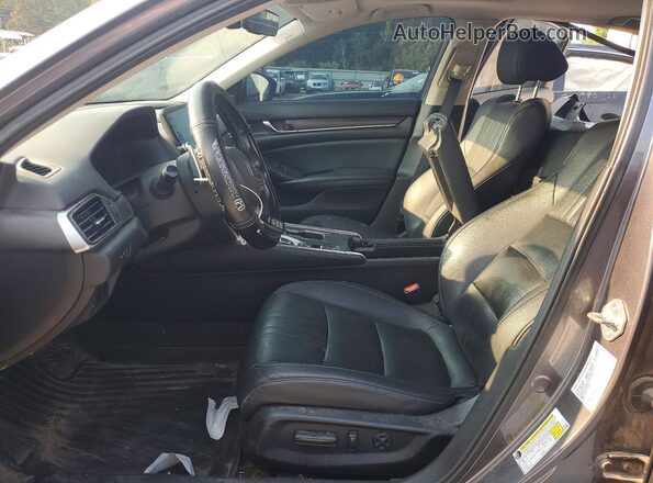 1HGCV3F56LA014858 2020 HONDA ACCORD Серый Вид салона спереди