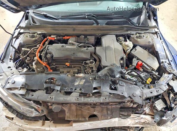 1HGCV3F56LA015637 2020 HONDA ACCORD Blue Rear interior view