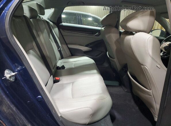 1HGCV3F56LA015637 2020 HONDA ACCORD Blue Rear seats view