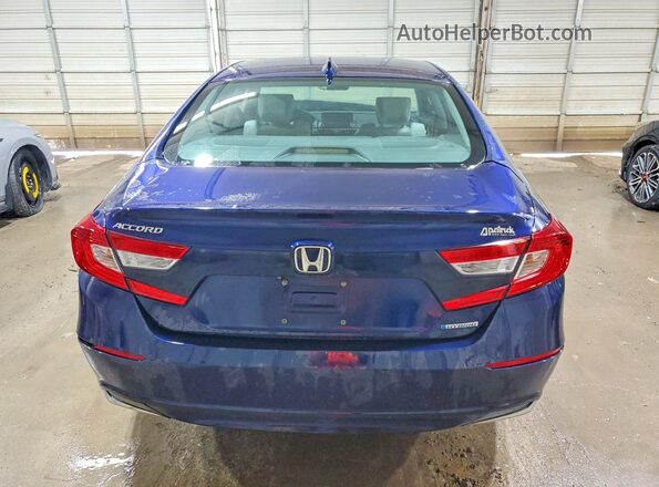 1HGCV3F56LA015637 2020 HONDA ACCORD Blue Rear view