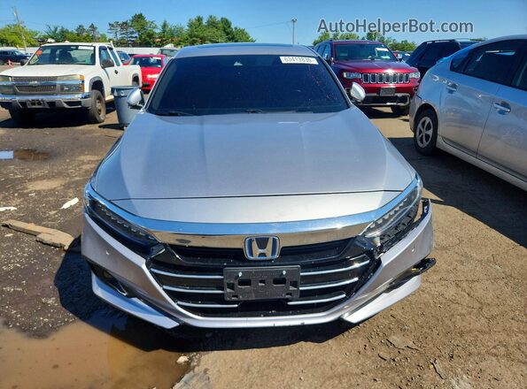 1HGCV3F56MA006177 2021 HONDA ACCORD Silver Вид спереду