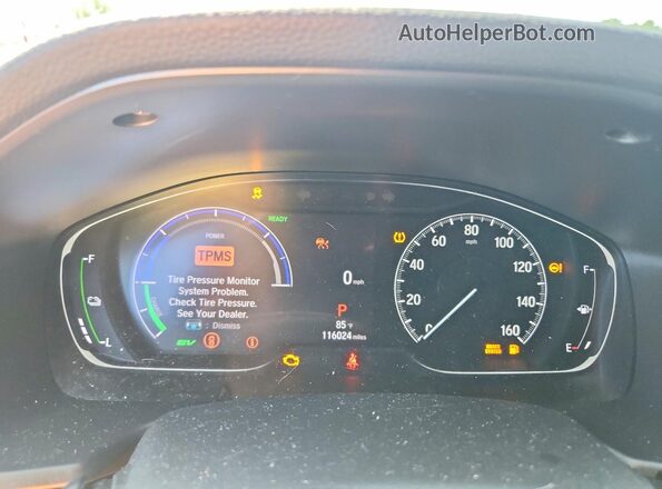 1HGCV3F56MA006177 2021 HONDA ACCORD Silver Вид щитка приладів
