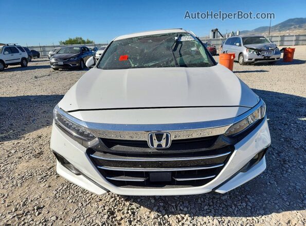 1HGCV3F56NA029847 2022 HONDA ACCORD White Widok z przodu
