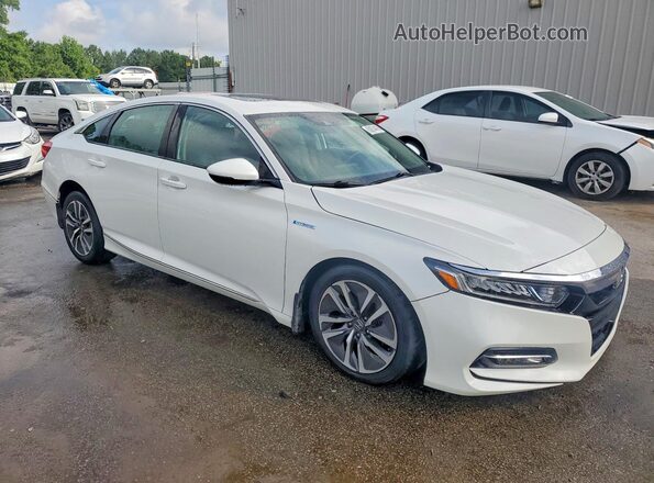 1HGCV3F57JA004501 2018 HONDA ACCORD White Delantero derecho