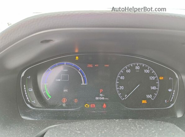 1HGCV3F57LA017199 2020 HONDA ACCORD White Widok zestawu wskaźników