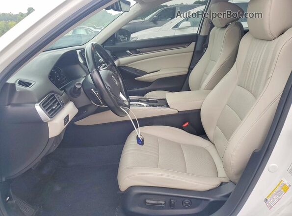 1HGCV3F58LA013260 2020 HONDA ACCORD Белый Вид салона спереди