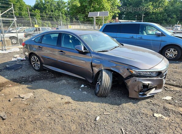 1HGCV3F59KA004727 2019 HONDA ACCORD Gray Front right