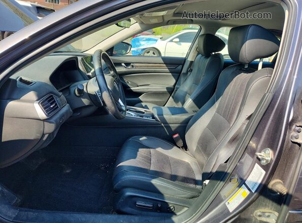 1HGCV3F59KA004727 2019 HONDA ACCORD Gray Front interior view