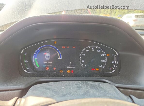 1HGCV3F59KA004727 2019 HONDA ACCORD Gray Instrument cluster view