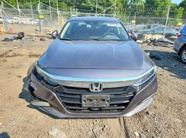 1HGCV3F59KA004727 2019 HONDA ACCORD Gray Front view