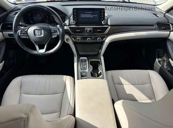 1HGCV3F59MA009042 2021 HONDA ACCORD White Vista interior delantera
