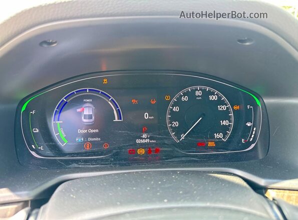 1HGCV3F59MA009042 2021 HONDA ACCORD White Vista del cuadro de instrumentos