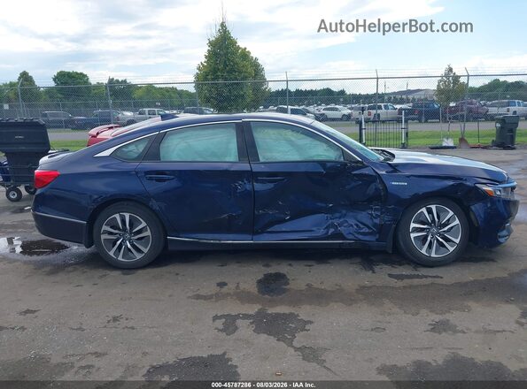 1HGCV3F60JA013355 2018 HONDA ACCORD Синий Вид задней части салона