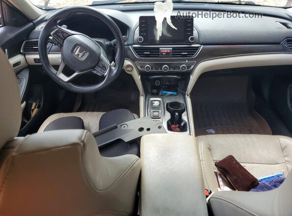 1HGCV3F62JA011221 2018 HONDA ACCORD Red წინა პანელის ხედი