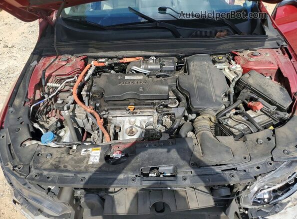 1HGCV3F62JA011221 2018 HONDA ACCORD Red უკანა სალონის ხედი