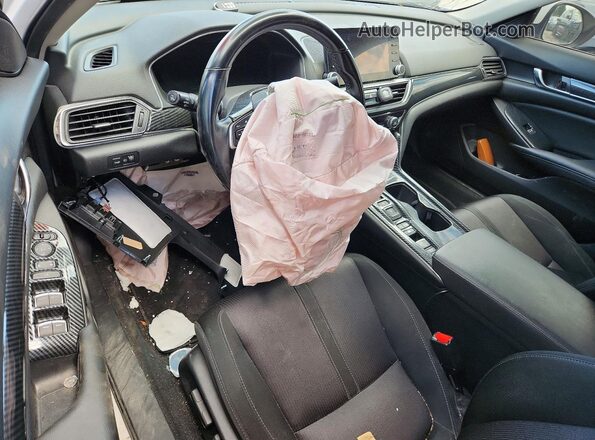 1HGCV3F72KA800818 2019 HONDA ACCORD White Առջևի վահանակի տեսք