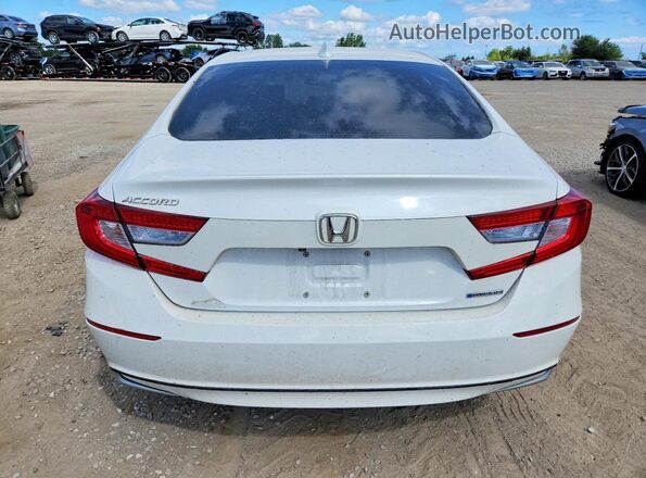 1HGCV3F72KA800818 2019 HONDA ACCORD White Հետևի տեսք