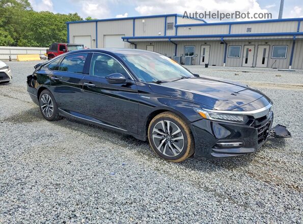 1HGCV3F90JA011583 2018 HONDA ACCORD Black Delantero derecho