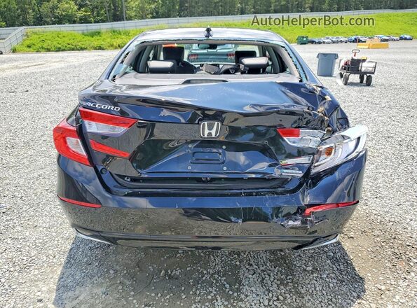 1HGCV3F90JA011583 2018 HONDA ACCORD Black Vista trasera