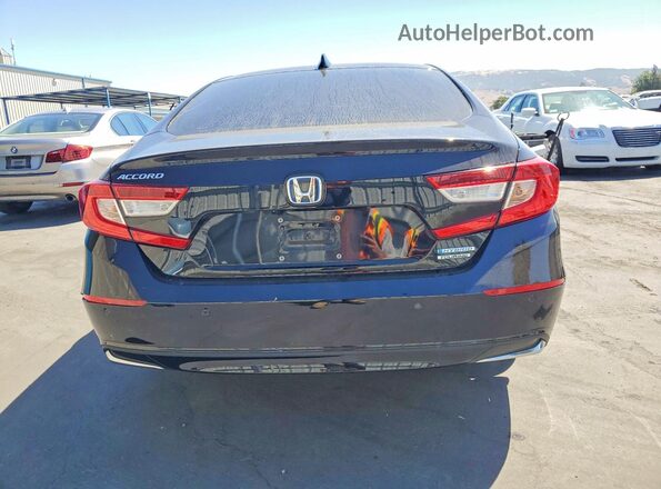 1HGCV3F90NA040202 2022 HONDA ACCORD Black Widok z tyłu