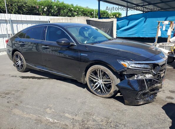 1HGCV3F90NA040202 2022 HONDA ACCORD Black Przód prawy