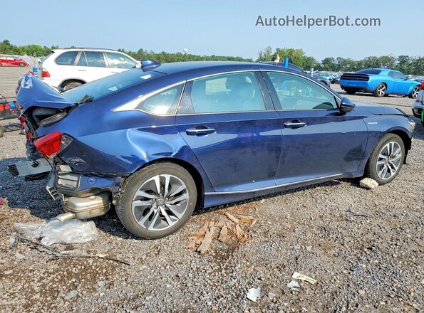 1HGCV3F91KA018110 2019 HONDA ACCORD Blue Trasero derecho