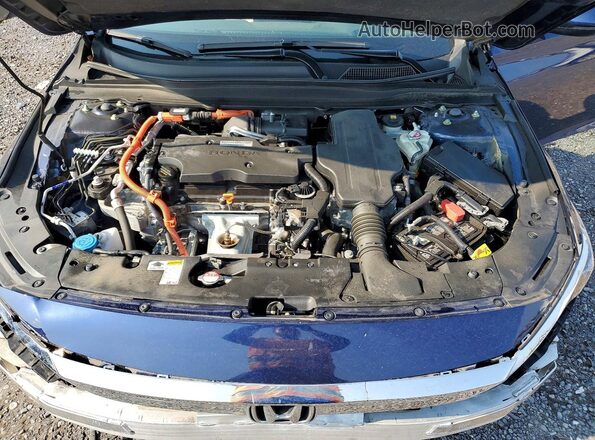 1HGCV3F91KA018110 2019 HONDA ACCORD Blue Vista interior trasera
