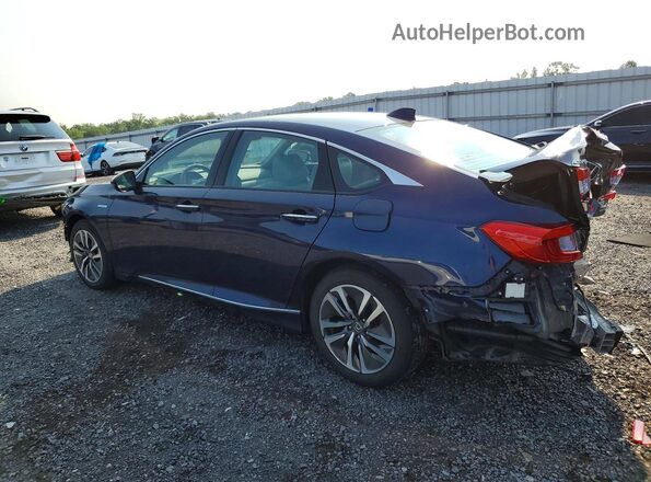1HGCV3F91KA018110 2019 HONDA ACCORD Blue Trasero izquierdo