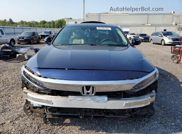 1HGCV3F91KA018110 2019 HONDA ACCORD Blue Vista frontal
