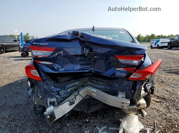 1HGCV3F91KA018110 2019 HONDA ACCORD Blue Vista trasera
