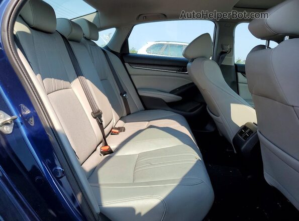 1HGCV3F91KA018110 2019 HONDA ACCORD Blue Vista de los asientos traseros