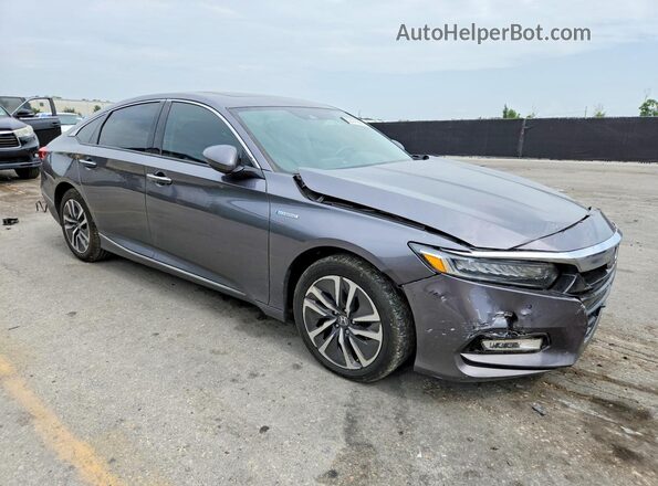 1HGCV3F91LA013894 2020 HONDA ACCORD Gray Delantero derecho
