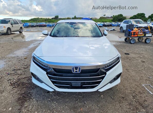 1HGCV3F91NA007435 2022 HONDA ACCORD Белый Вид спереди