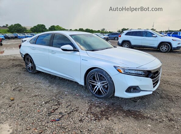 1HGCV3F91NA007435 2022 HONDA ACCORD Белый Передняя правая четверть