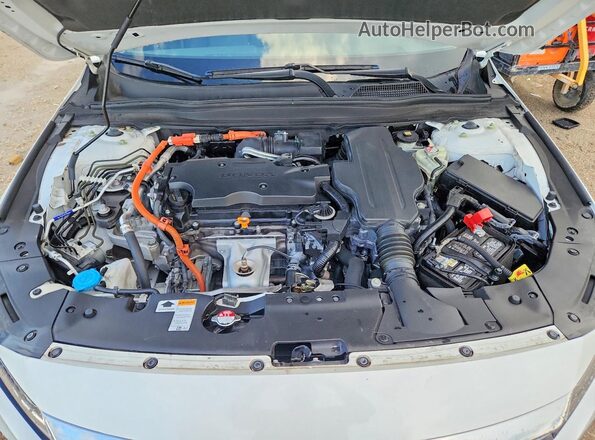 1HGCV3F91NA007435 2022 HONDA ACCORD Белый Вид задней части салона