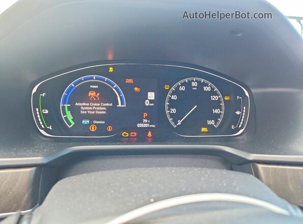 1HGCV3F91NA007435 2022 HONDA ACCORD Белый Вид щитка приборов