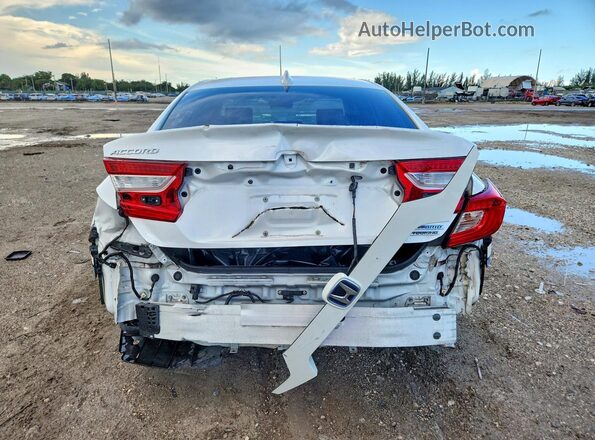 1HGCV3F91NA007435 2022 HONDA ACCORD Белый Вид сзади