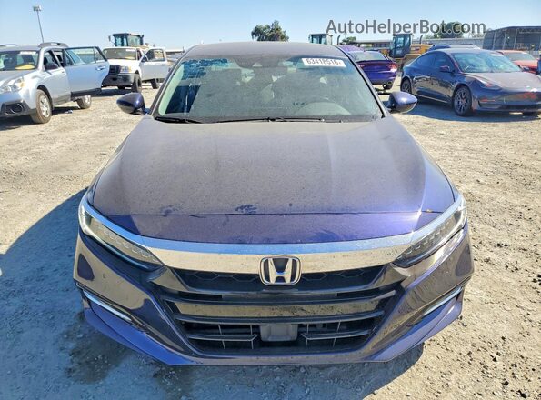 1HGCV3F92KA010775 2019 HONDA ACCORD Синий Вид спереди